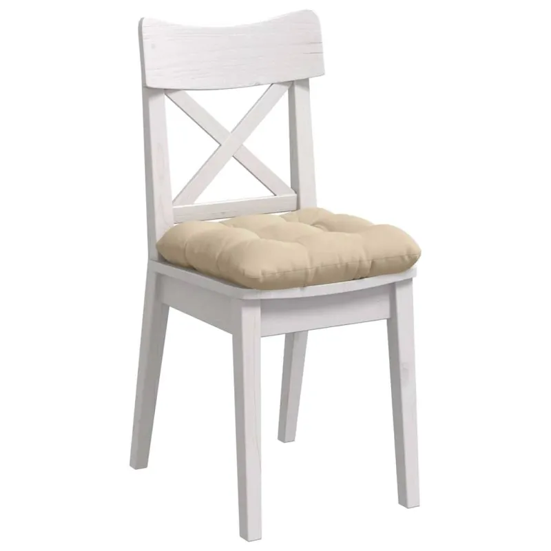 Sėdynių pagalvėlės 4 pcs Kreminė 45 x 45 cm