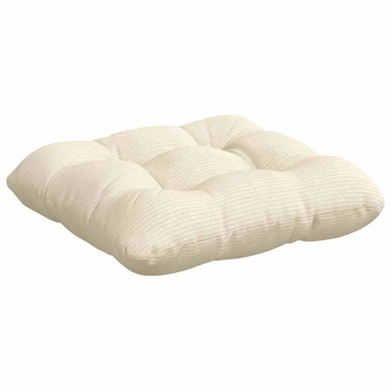 Sėdynių pagalvėlės 4 pcs Kreminė 45 x 45 cm Kordūrinis audinys