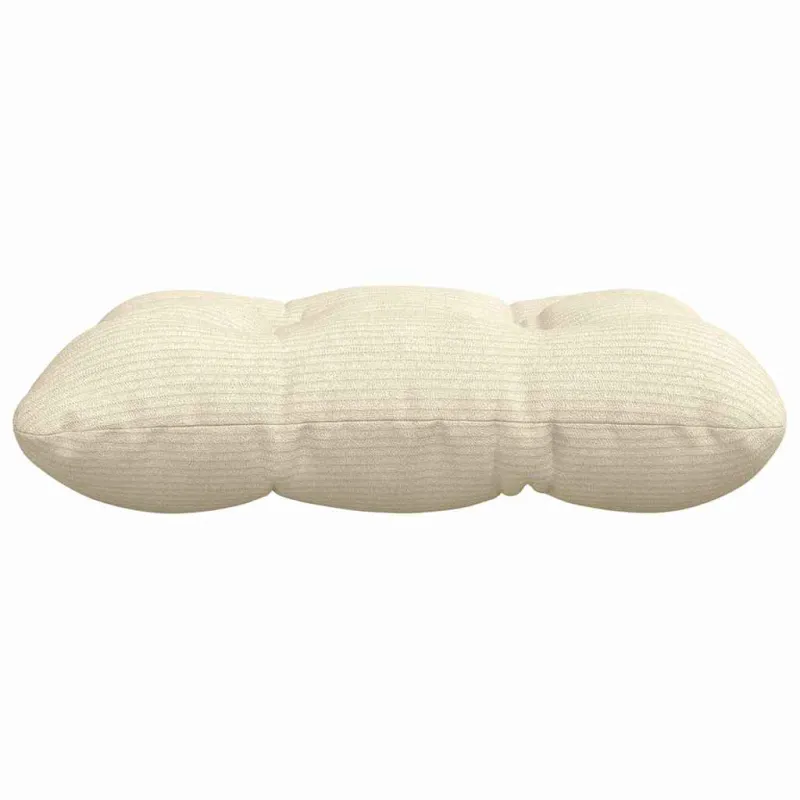 Sėdynių pagalvėlės 4 pcs Kreminė 45 x 45 cm Kordūrinis audinys