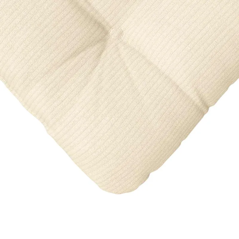 Sėdynių pagalvėlės 4 pcs Kreminė 45 x 45 cm Kordūrinis audinys