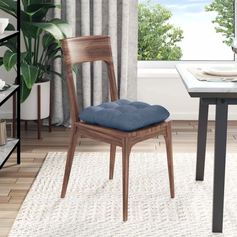 Sėdynių pagalvėlės 4 pcs Mėlyna 45 x 45 cm Kordūrinis audinys
