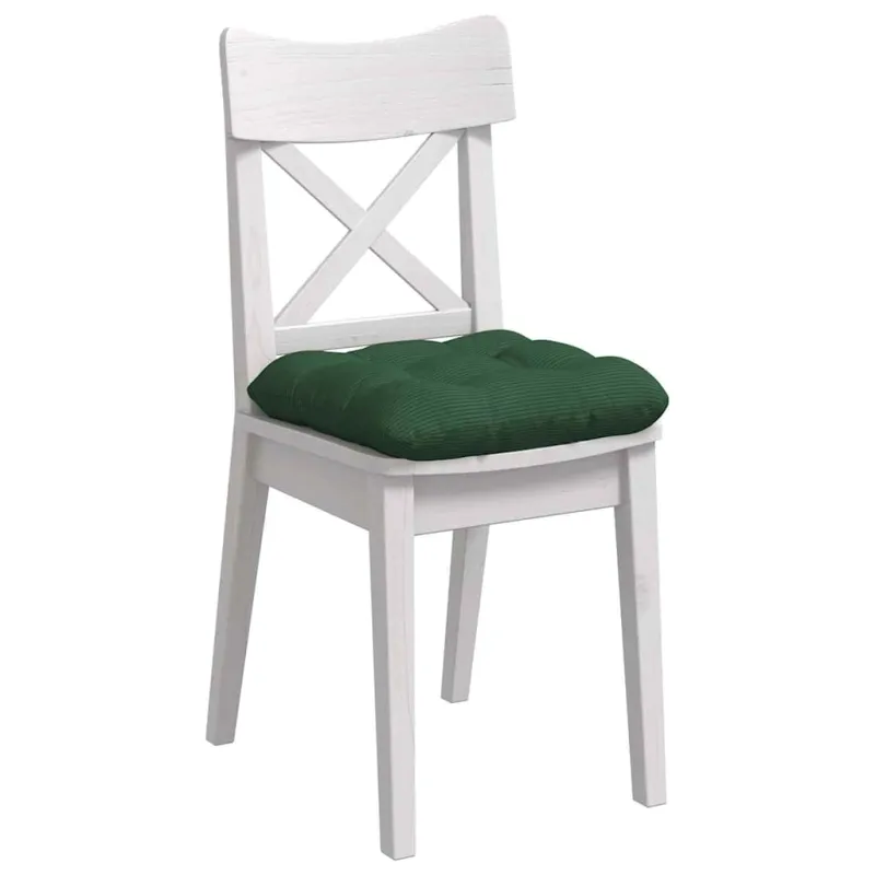 Sėdynių pagalvėlės 4 pcs Tamsiai žalia 45 x 45 cm