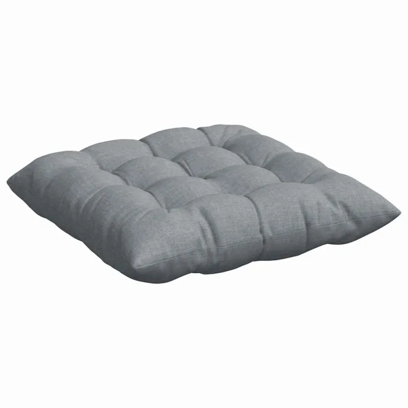 Sėdynių pagalvėlės 4 pcs Šviesiai pilka 40 x 40 x 6 cm audinys
