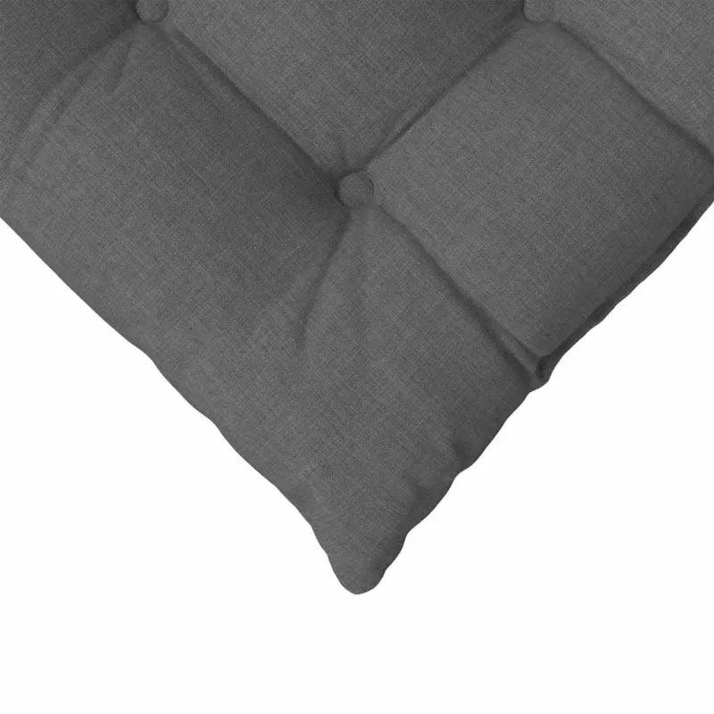 Sėdynių pagalvėlės 4 pcs Tamsiai pilka 40 x 40 x 6 cm audinys