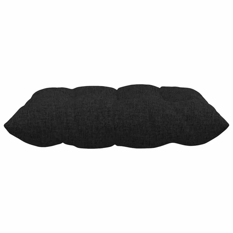 Sėdynių pagalvėlės 4 pcs Juoda 40 x 40 x 6 cm audinys