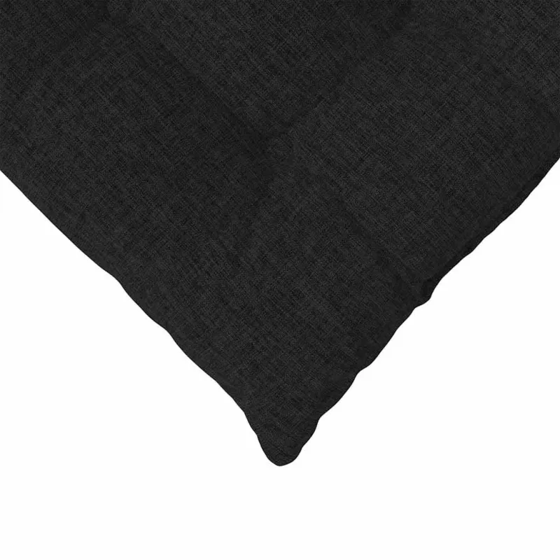 Sėdynių pagalvėlės 4 pcs Juoda 40 x 40 x 6 cm audinys