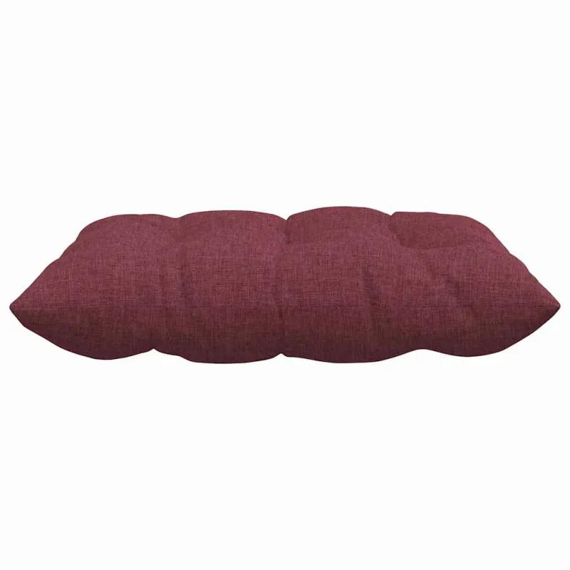 Sėdynių pagalvėlės 4 pcs Vyno raudona 40 x 40 x 6 cm audinys
