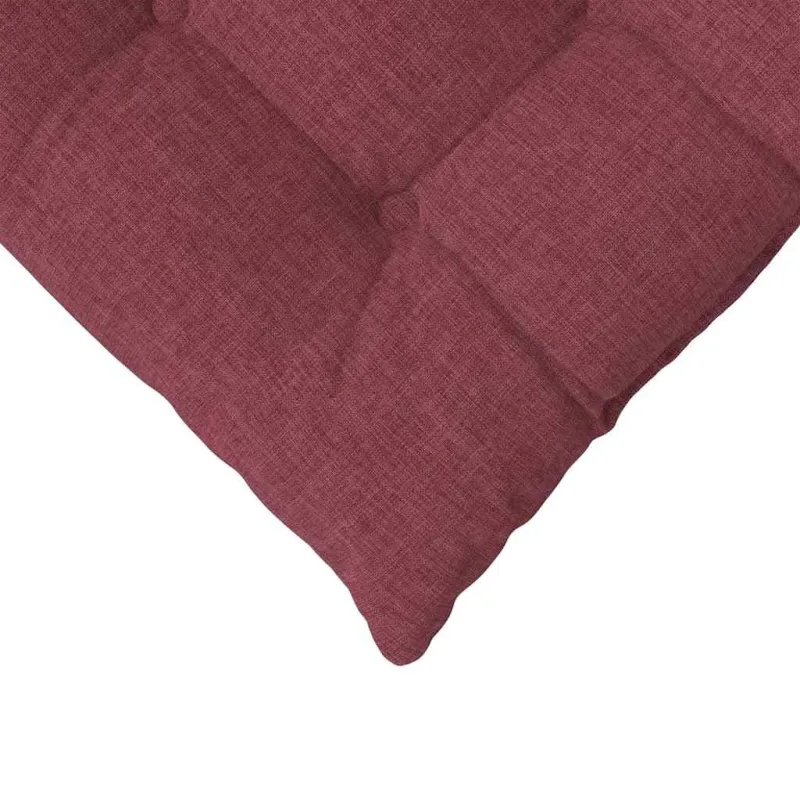 Sėdynių pagalvėlės 4 pcs Vyno raudona 40 x 40 x 6 cm audinys