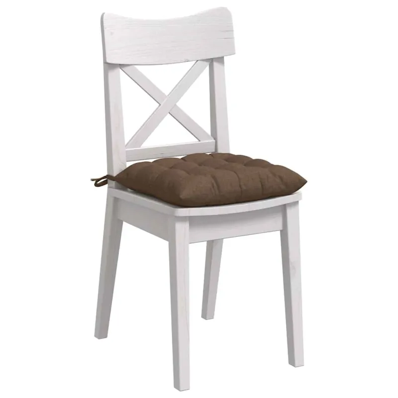Sėdynių pagalvėlės 4 pcs Ruda 40 x 40 x 6 cm audinys