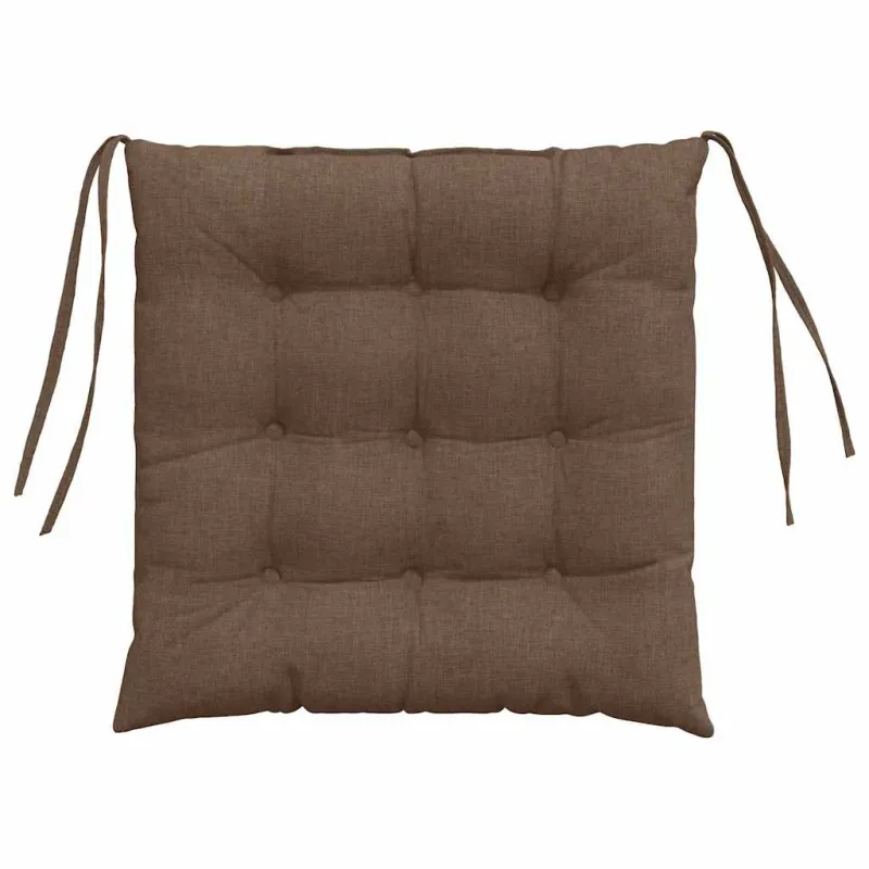 Sėdynių pagalvėlės 4 pcs Ruda 40 x 40 x 6 cm audinys