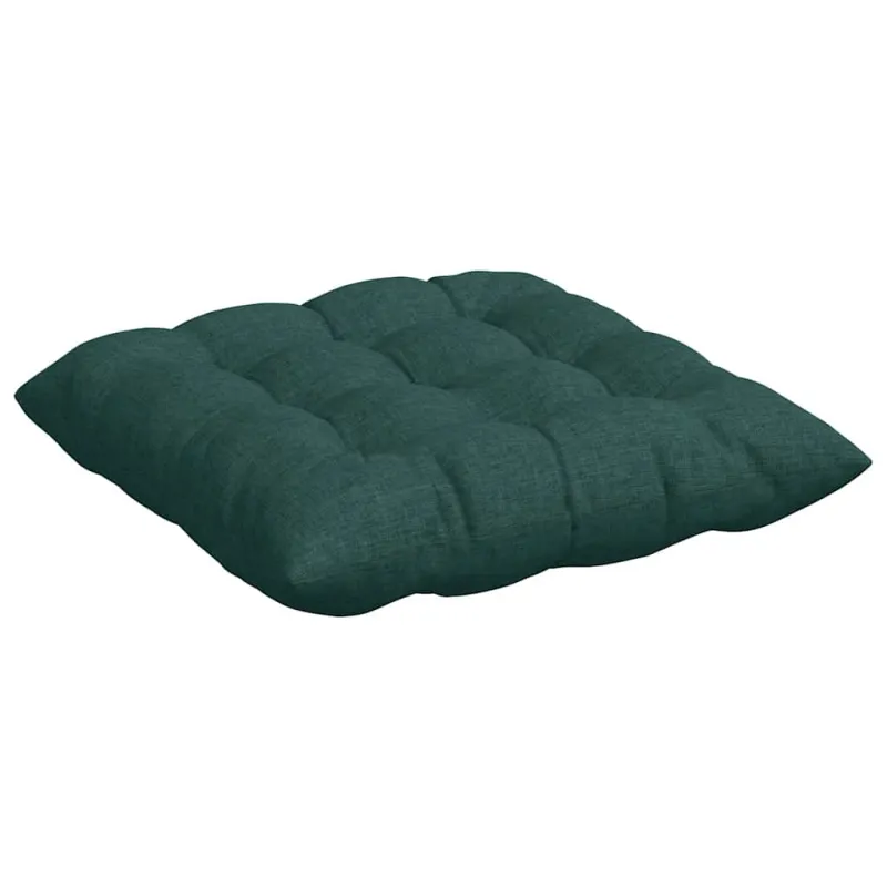 Sėdynių pagalvėlės 4 pcs Tamsiai žalia 40 x 40 x 6 cm audinys
