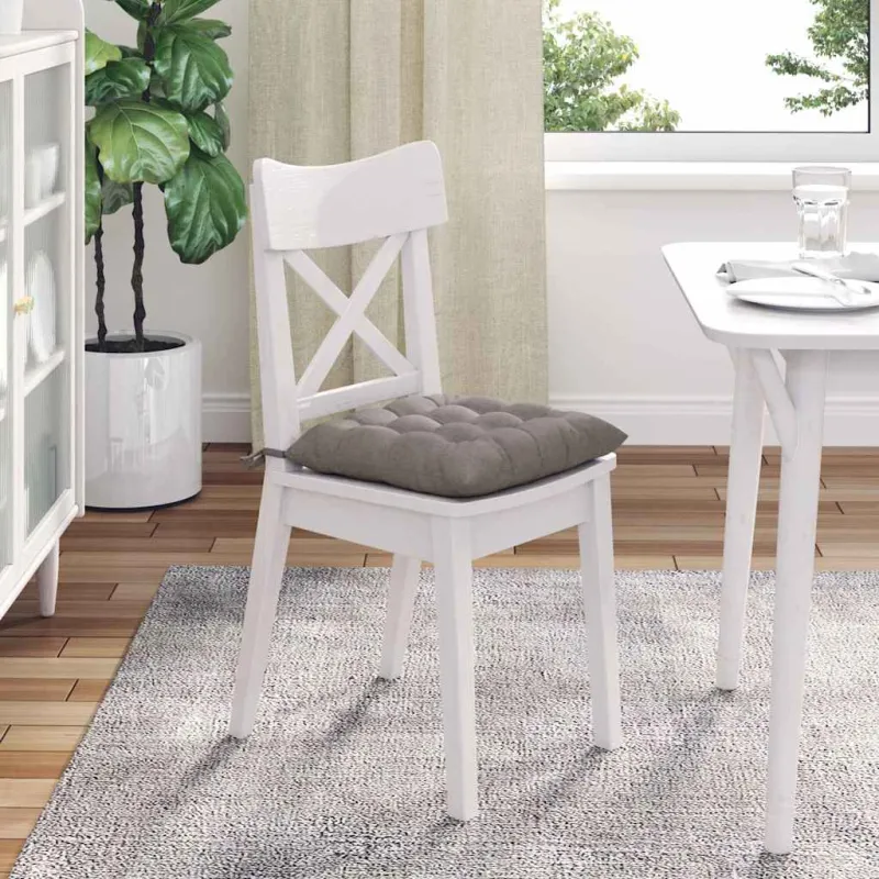 Sėdynių pagalvėlės 4 pcs Taupe 40 x 40 x 6 cm audinys