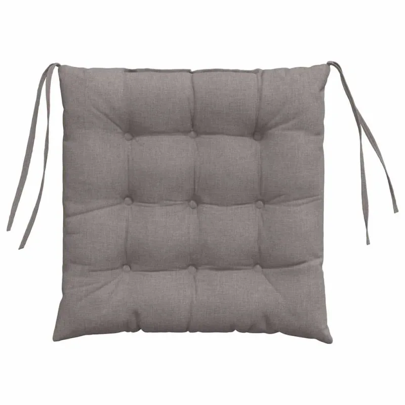 Sėdynių pagalvėlės 4 pcs Taupe 40 x 40 x 6 cm audinys