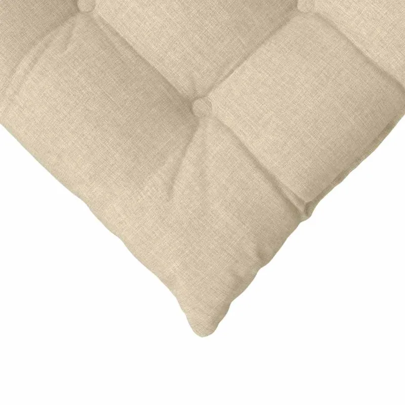Sėdynių pagalvėlės 4 pcs Kreminė 40 x 40 x 6 cm audinys