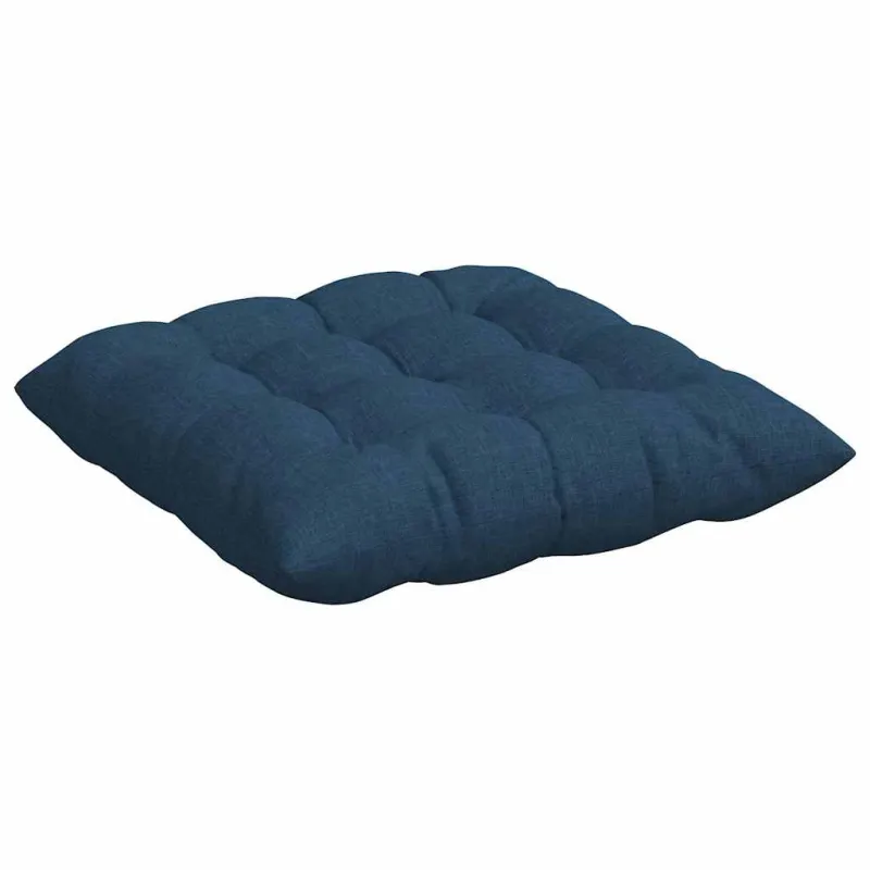Sėdynių pagalvėlės 4 pcs Mėlyna 40 x 40 x 6 cm audinys