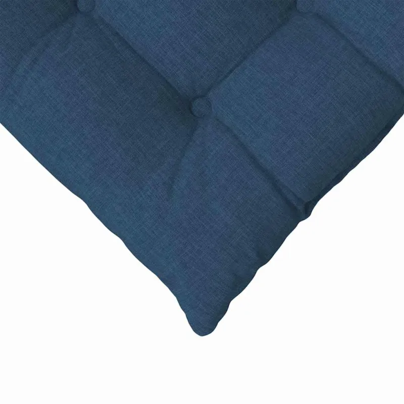 Sėdynių pagalvėlės 4 pcs Mėlyna 40 x 40 x 6 cm audinys
