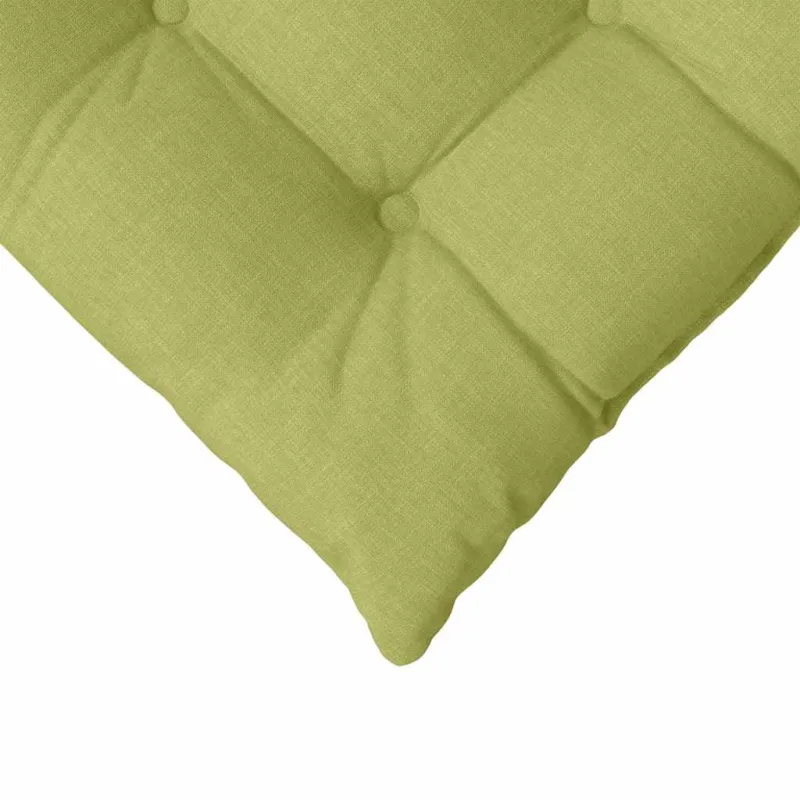 Sėdynių pagalvėlės 4 pcs Šviesiai žalia 40 x 40 x 6 cm audinys