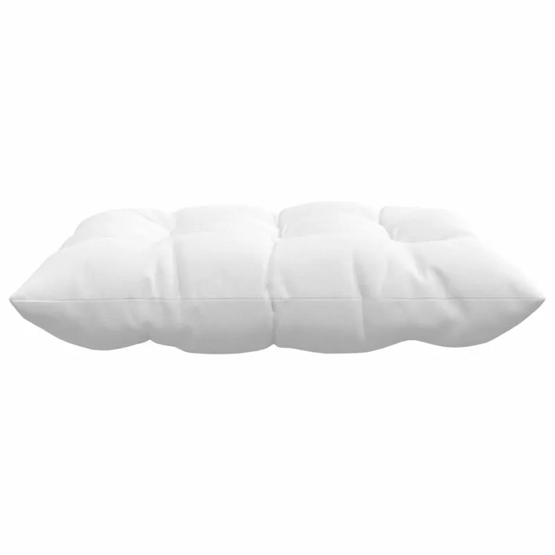 Sėdynių pagalvėlės 4 pcs Balta 40 x 40 x 6 cm audinys