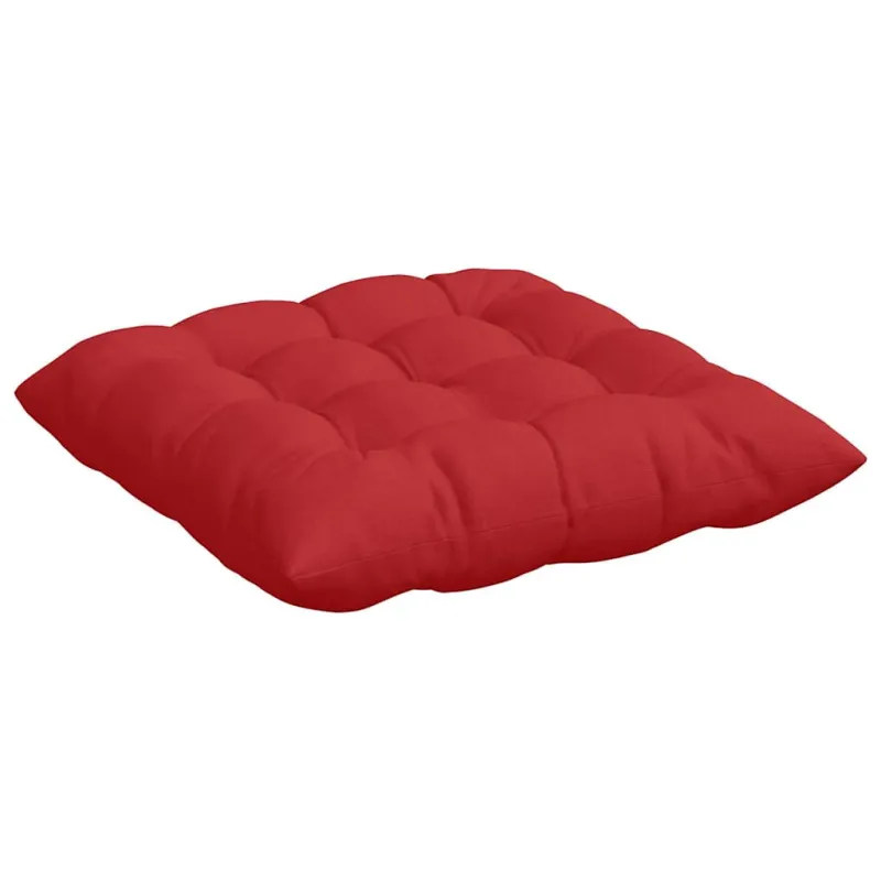 Sėdynių pagalvėlės 4 pcs Raudona 40 x 40 x 6 cm audinys