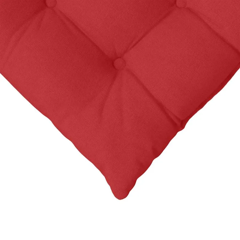 Sėdynių pagalvėlės 4 pcs Raudona 40 x 40 x 6 cm audinys