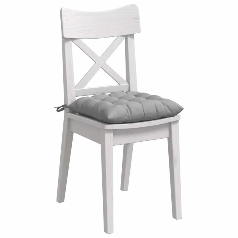 Sėdynių pagalvėlės 4 pcs Debesų pilka 40 x 40 x 6 cm audinys