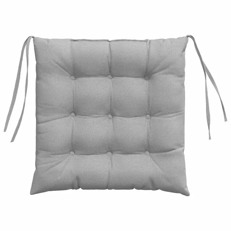 Sėdynių pagalvėlės 4 pcs Debesų pilka 40 x 40 x 6 cm audinys
