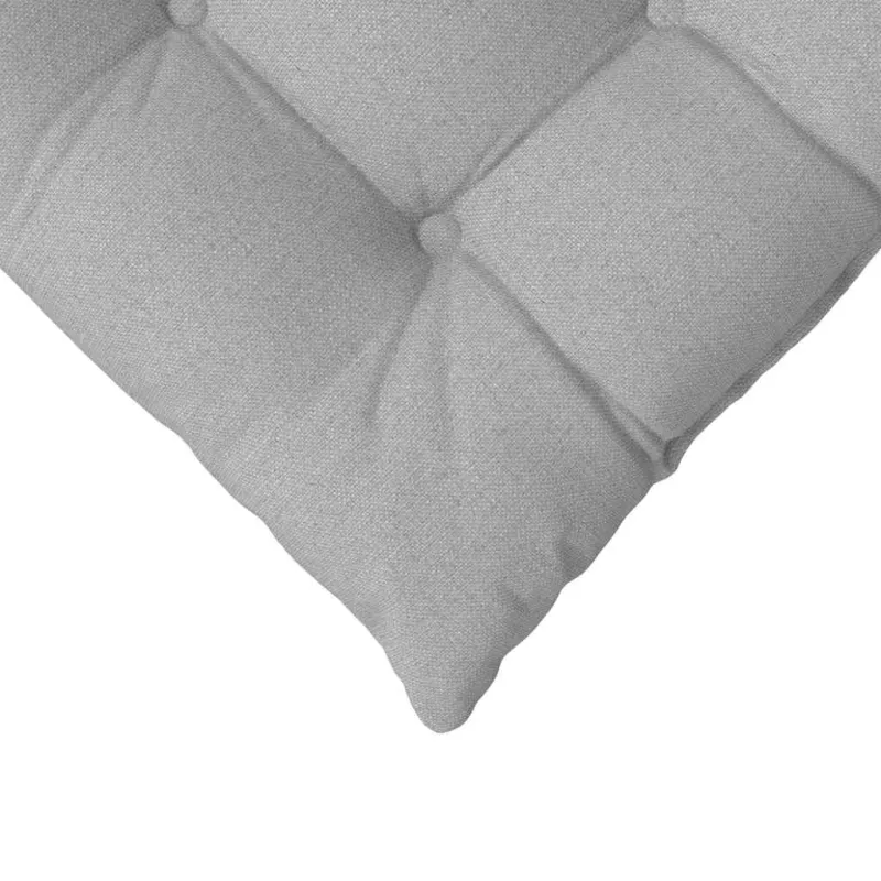 Sėdynių pagalvėlės 4 pcs Debesų pilka 40 x 40 x 6 cm audinys