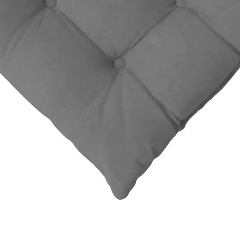 Sėdynių pagalvėlės 4 pcs Tamsiai pilka 40 x 40 x 6 cm