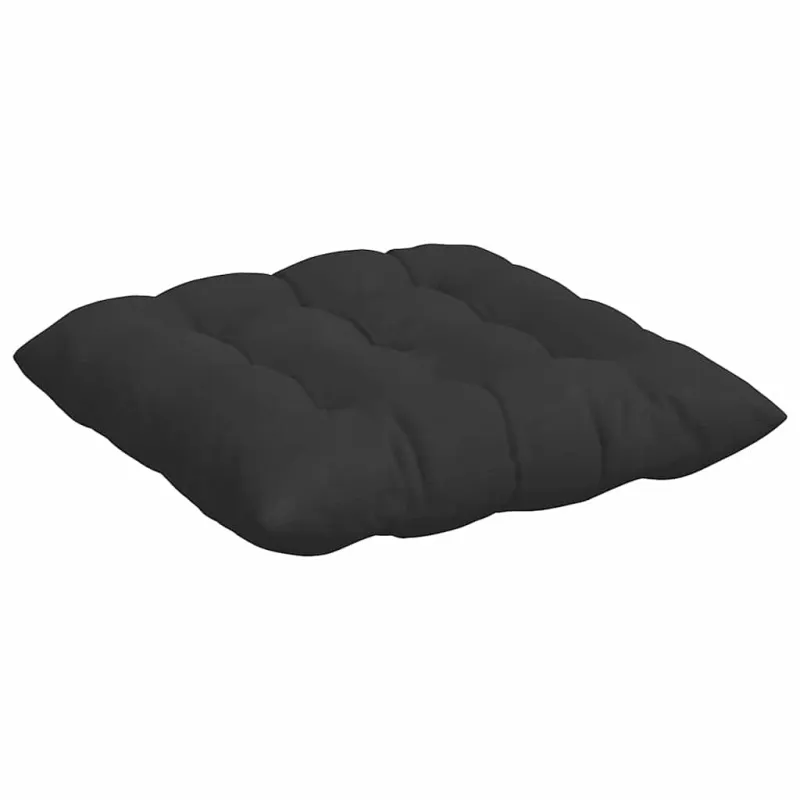 Sėdynių pagalvėlės 4 pcs Juoda 40 x 40 x 6 cm Mikropluoštas