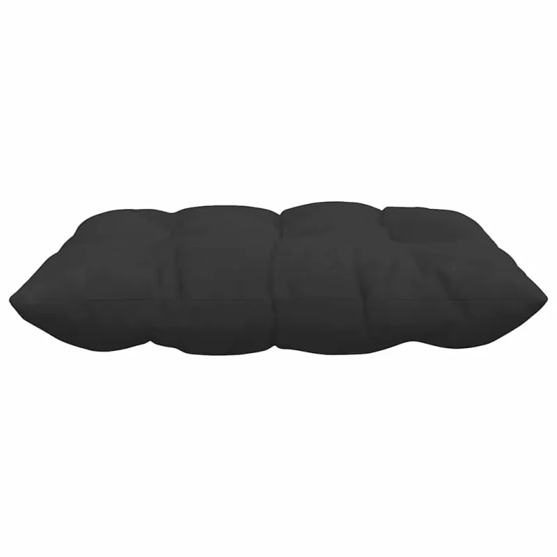 Sėdynių pagalvėlės 4 pcs Juoda 40 x 40 x 6 cm Mikropluoštas