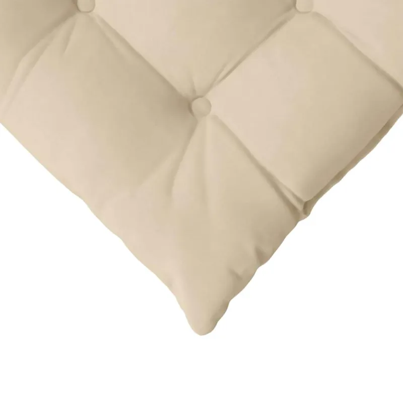 Sėdynių pagalvėlės 4 pcs Kreminė 40 x 40 x 6 cm Mikropluoštas