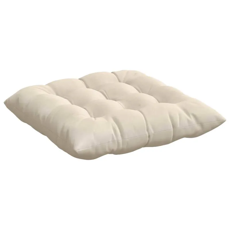Sėdynių pagalvėlės 4 pcs Smėlio 40 x 40 x 6 cm Mikropluoštas