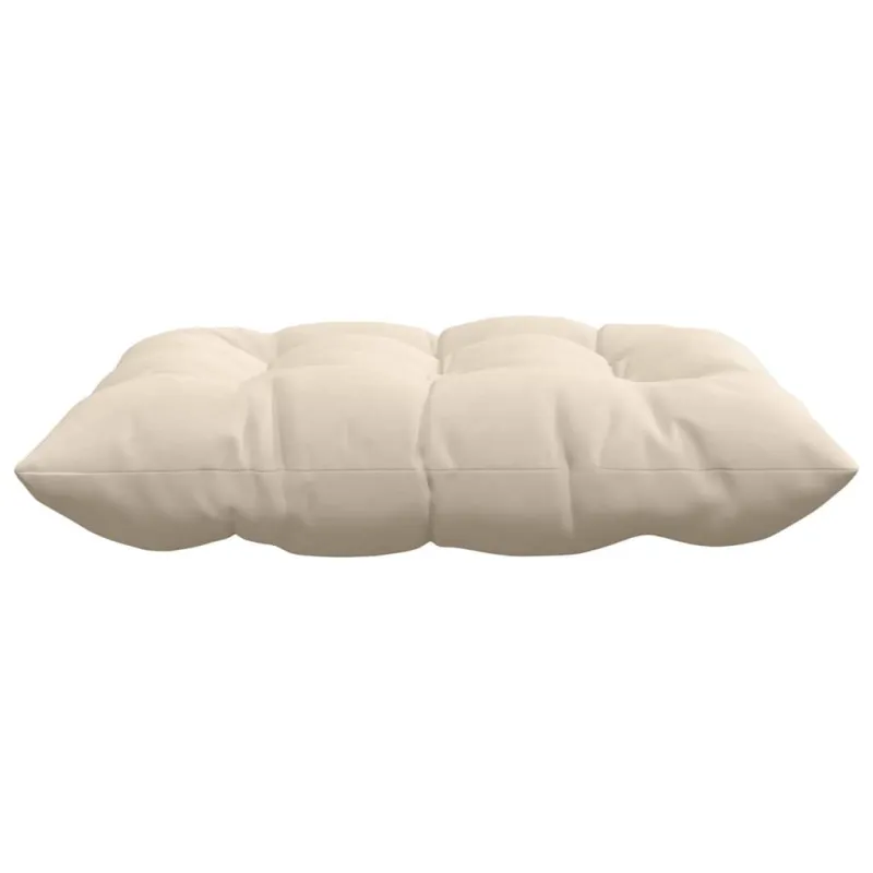 Sėdynių pagalvėlės 4 pcs Smėlio 40 x 40 x 6 cm Mikropluoštas