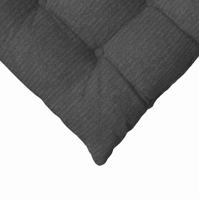 Sėdynių pagalvėlės 4 pcs Tamsiai pilka 40 x 40 x 6 cm