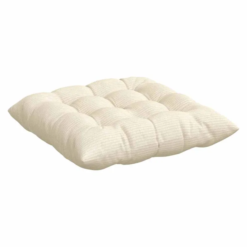 Sėdynių pagalvėlės 4 pcs Kreminė 40 x 40 x 6 cm