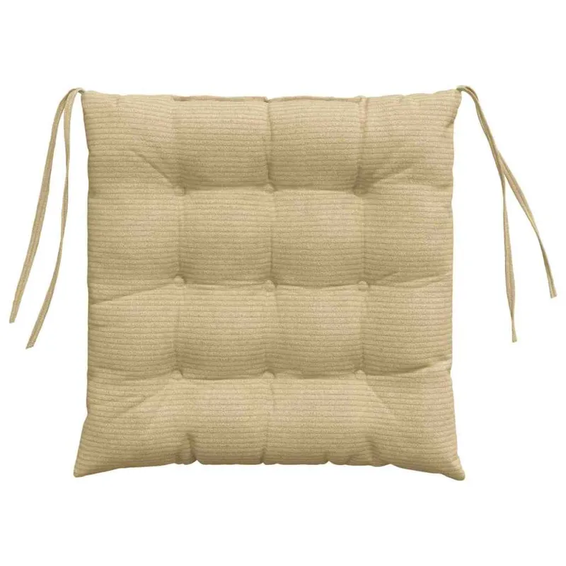 Sėdynių pagalvėlės 4 pcs Pilkai žalia 40 x 40 x 6 cm