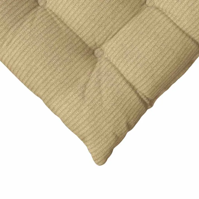 Sėdynių pagalvėlės 4 pcs Pilkai žalia 40 x 40 x 6 cm