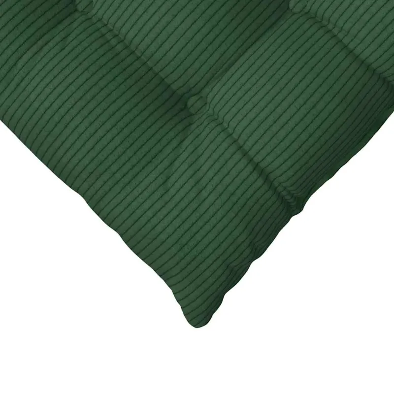 Sėdynių pagalvėlės 4 pcs Tamsiai žalia 40 x 40 x 6 cm