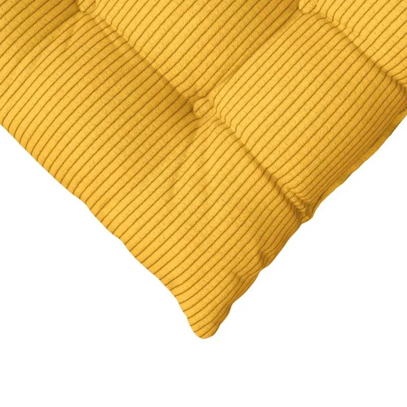 Sėdynių pagalvėlės 4 pcs Šviesi geltona 40 x 40 x 6 cm