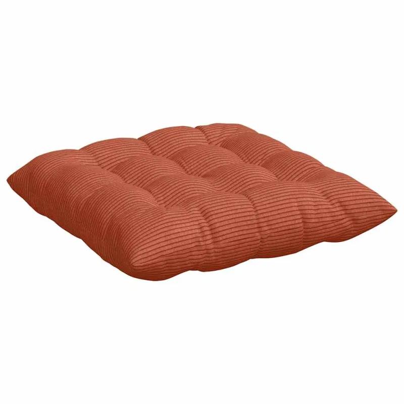 Sėdynių pagalvėlės 4 pcs Raudona oranžinė 40 x 40 x 6 cm