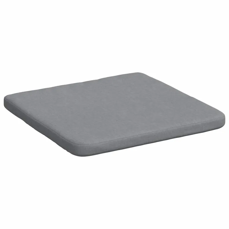 Sėdynių pagalvėlės 4 pcs Šviesiai pilka 40 x 40 x 3 cm audinys