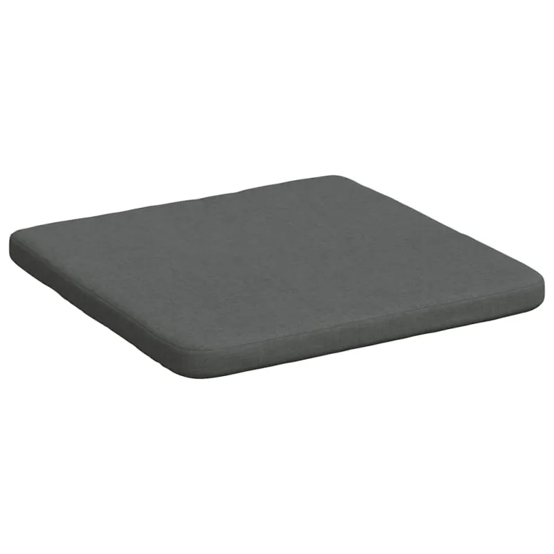 Sėdynių pagalvėlės 4 pcs Tamsiai pilka 40 x 40 x 3 cm audinys