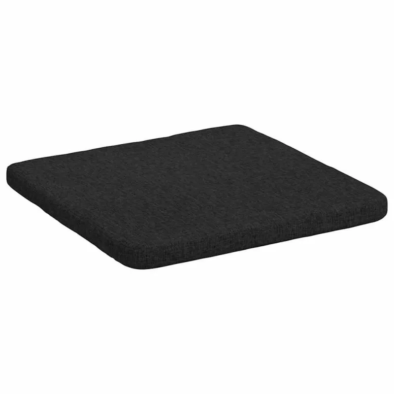 Sėdynių pagalvėlės 4 pcs Juoda 40 x 40 x 3 cm audinys
