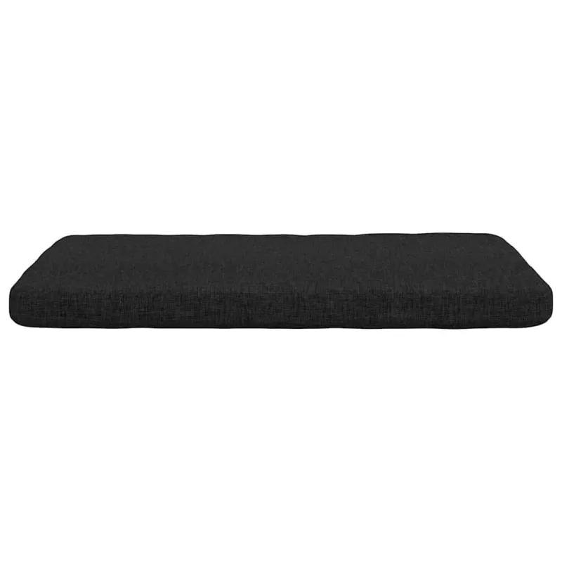 Sėdynių pagalvėlės 4 pcs Juoda 40 x 40 x 3 cm audinys