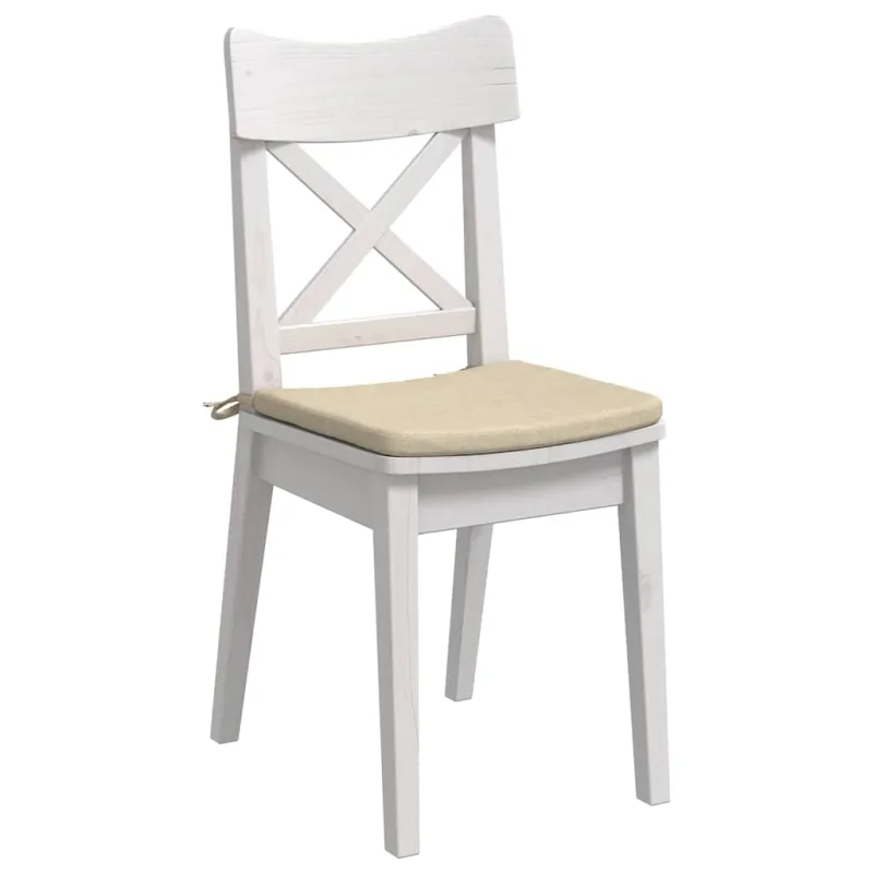 Sėdynių pagalvėlės 4 pcs Kreminė 40 x 40 x 3 cm audinys