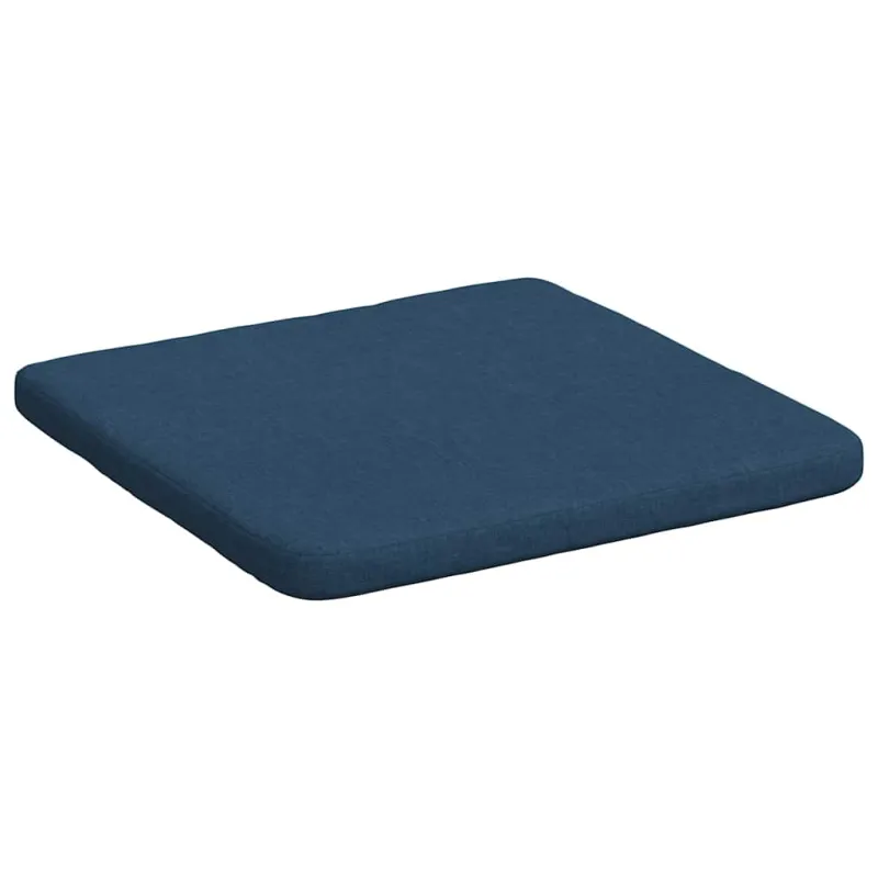 Sėdynių pagalvėlės 4 pcs Mėlyna 40 x 40 x 3 cm audinys