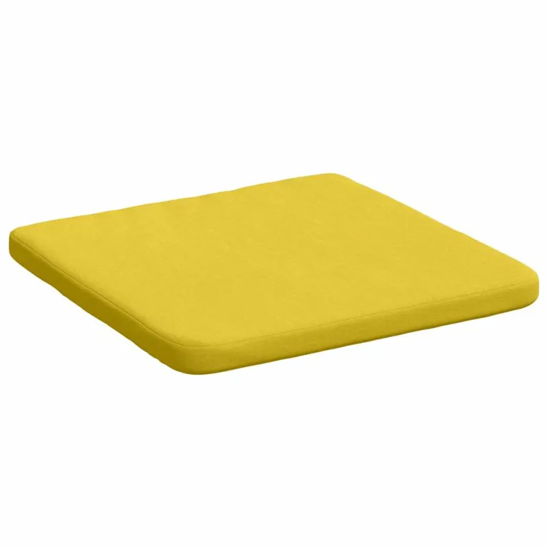 Sėdynių pagalvėlės 4 pcs Šviesi geltona 40 x 40 x 3 cm audinys