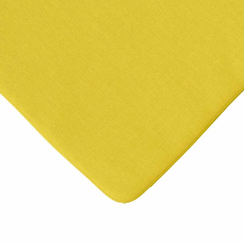 Sėdynių pagalvėlės 4 pcs Šviesi geltona 40 x 40 x 3 cm audinys
