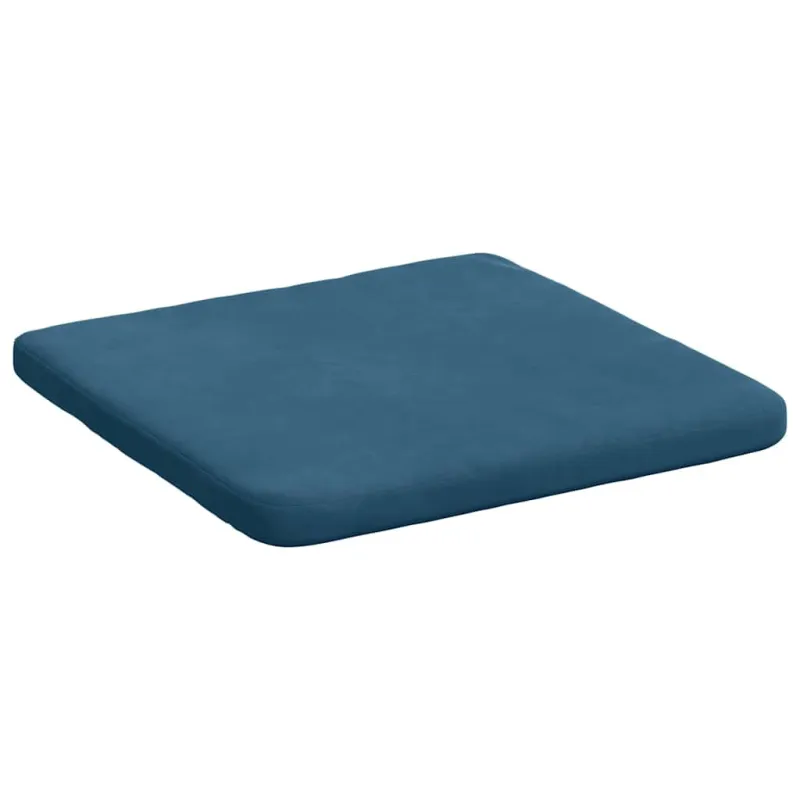 Sėdynių pagalvėlės 4 pcs Mėlyna 40 x 40 x 3 cm Aksomas