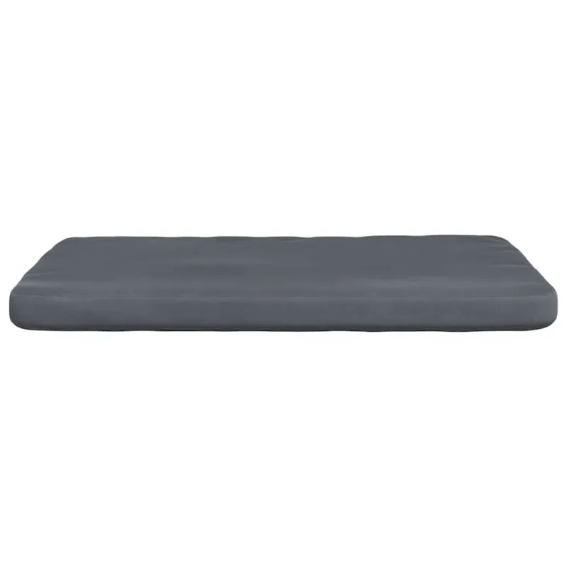Sėdynių pagalvėlės 4 pcs Tamsiai pilka 40 x 40 x 3 cm Aksomas